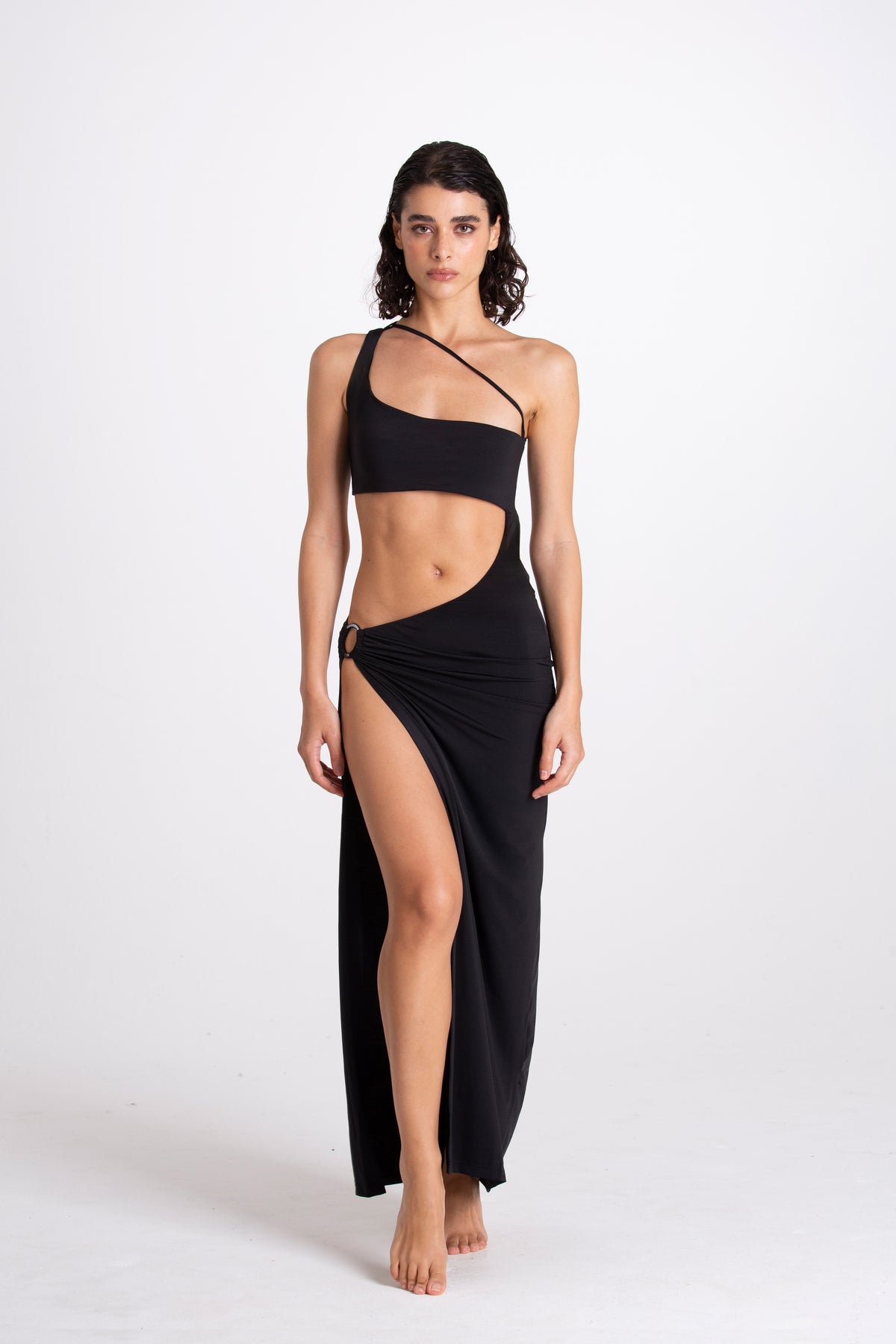 Vestito lungo Virginia Nero