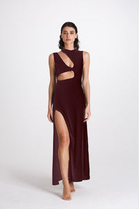 LONG CUT OUT DRESS