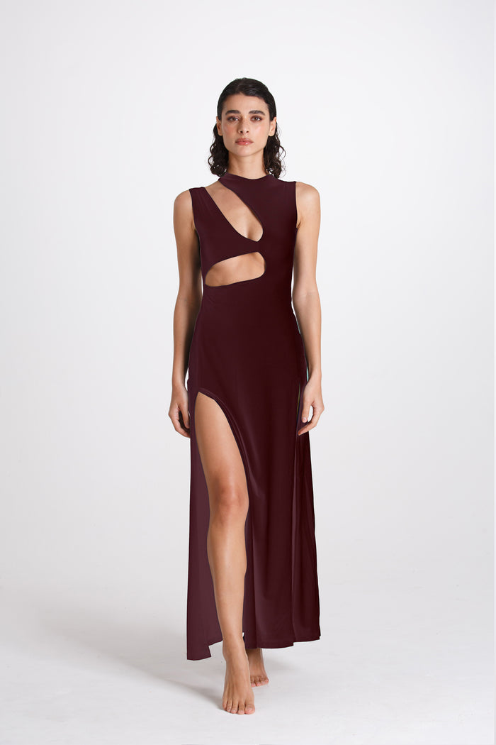 LONG CUT OUT DRESS