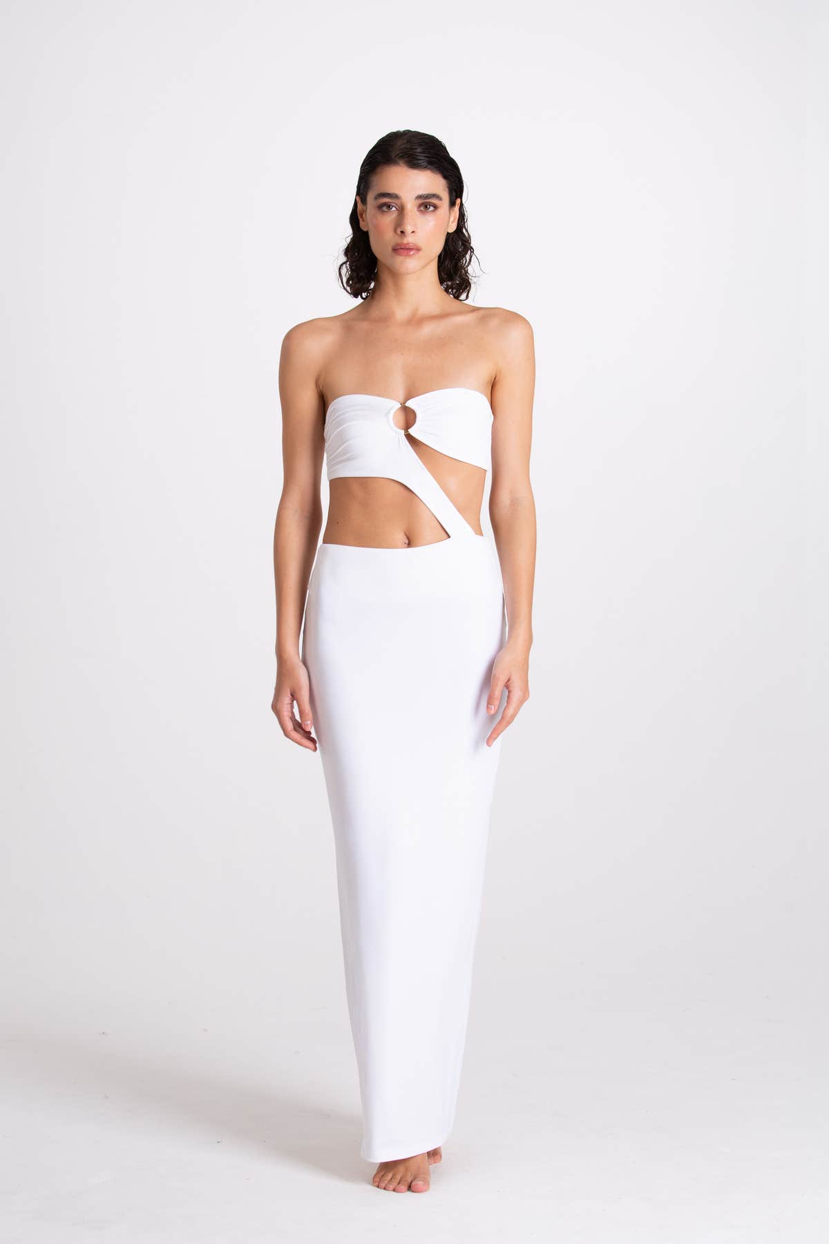 Vestito Lungo Aurora Bianco