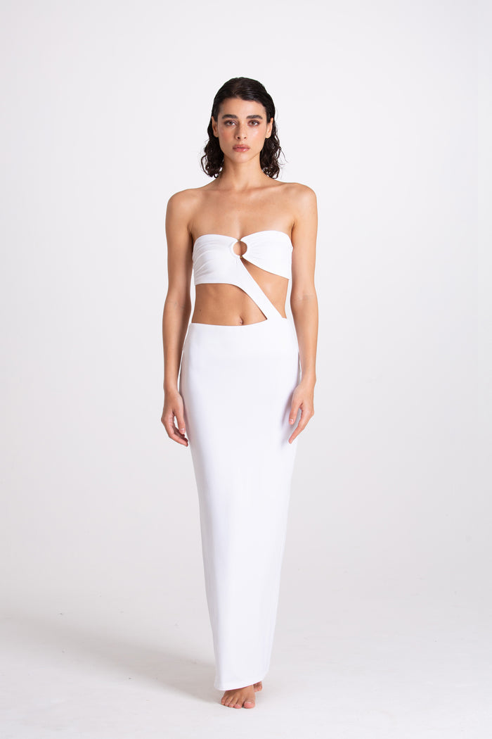Aurora White Long Dress