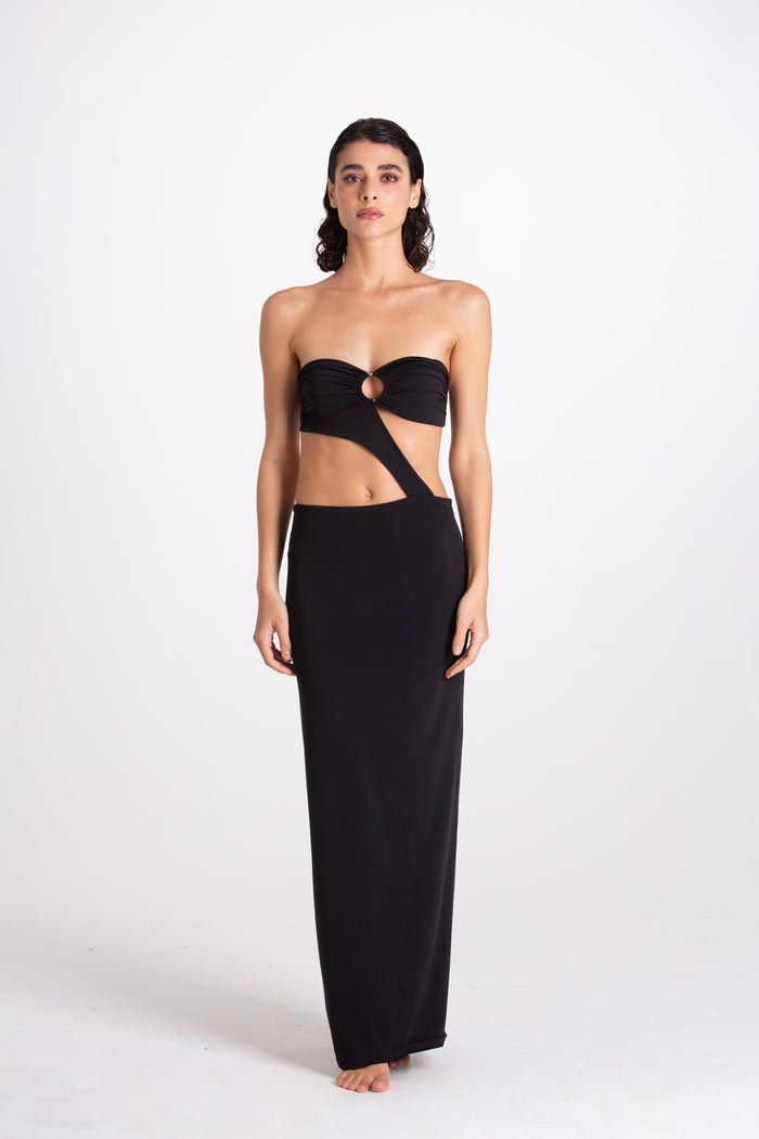 Aurora Black Long Dress
