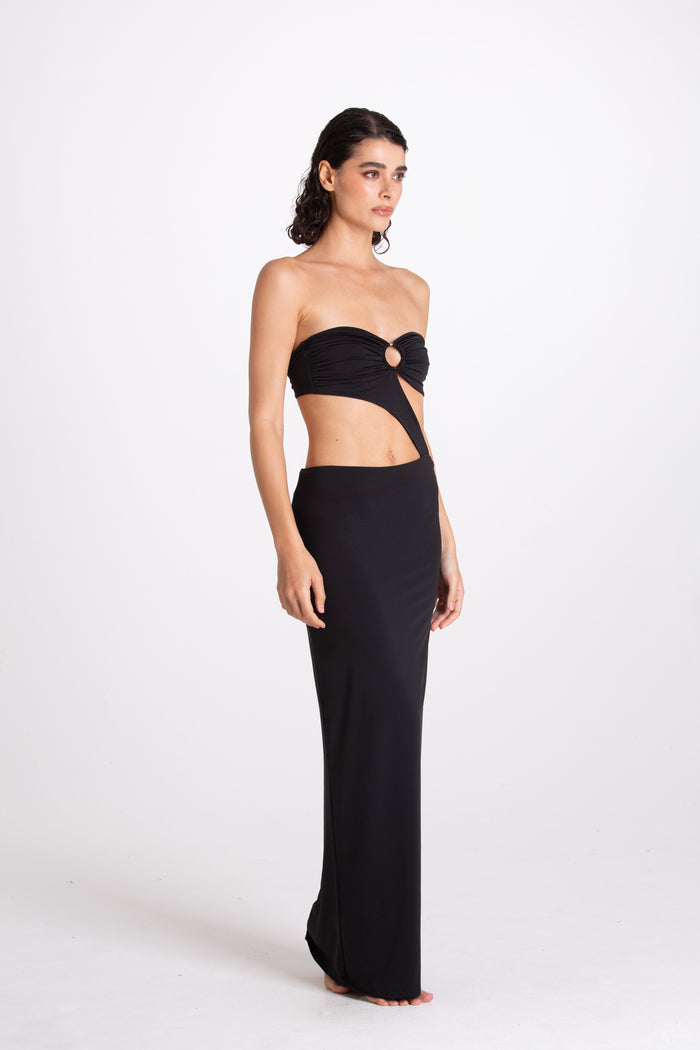 Aurora Black Long Dress