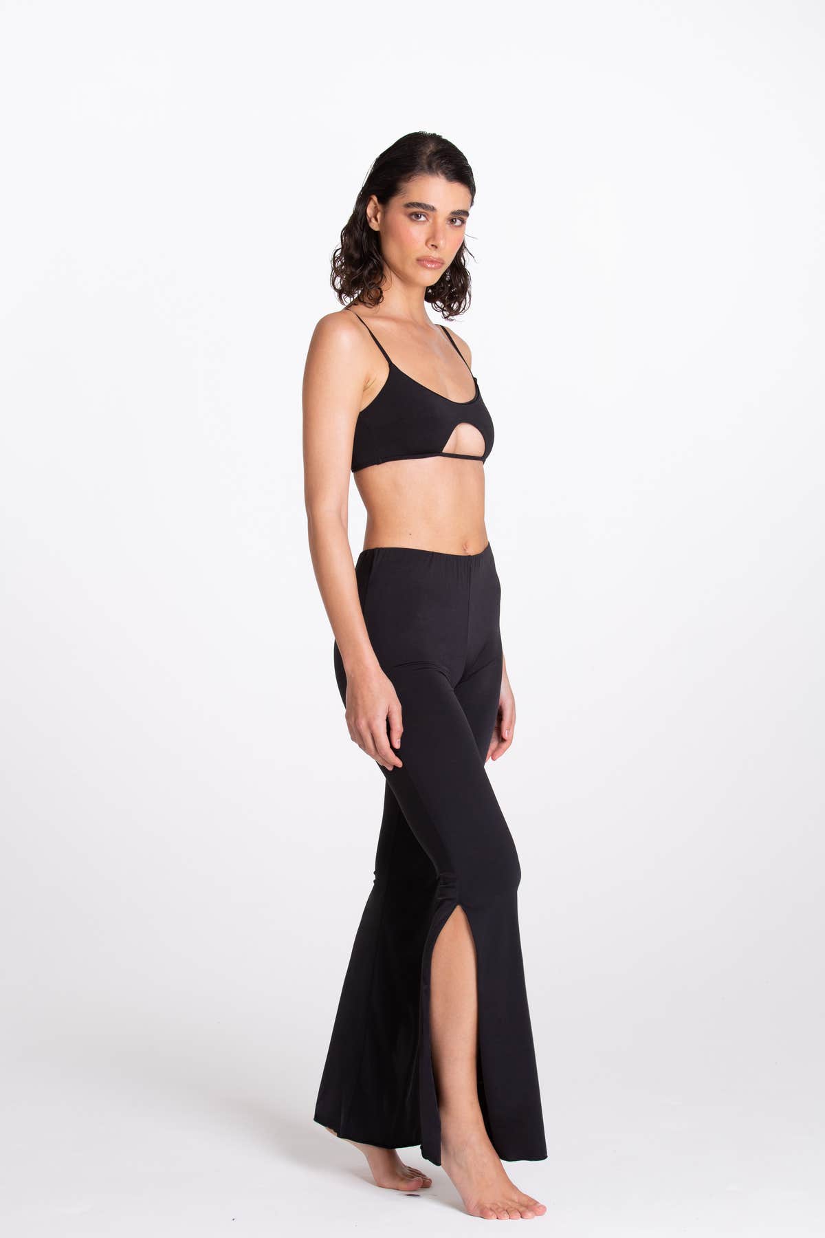 Pantalone Spaccato Nero