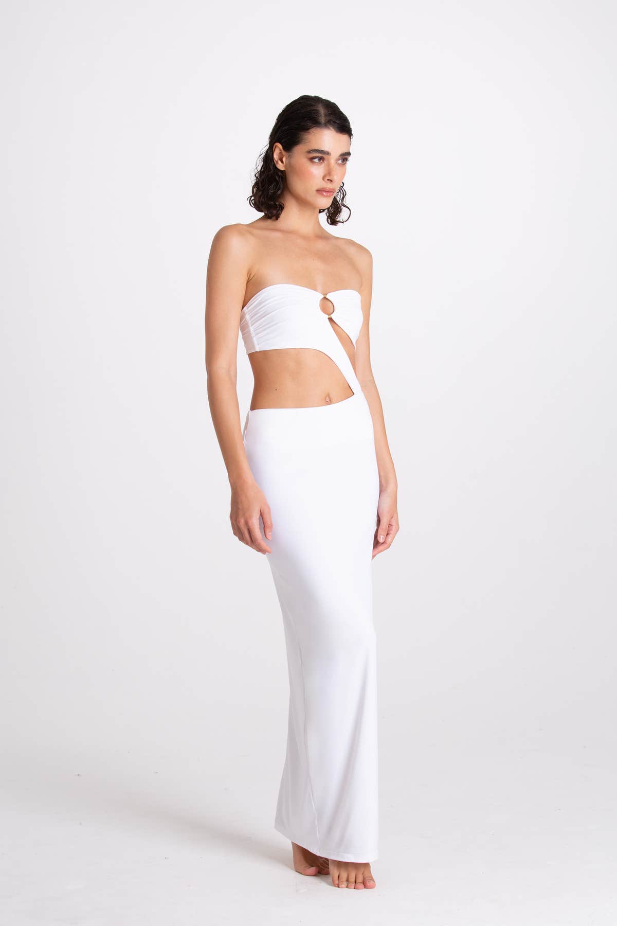 Vestito Lungo Aurora Bianco