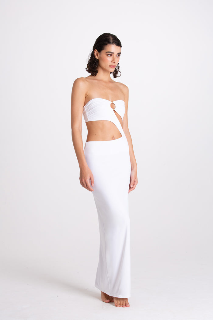 Aurora White Long Dress