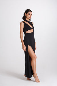 LONG CUT OUT DRESS