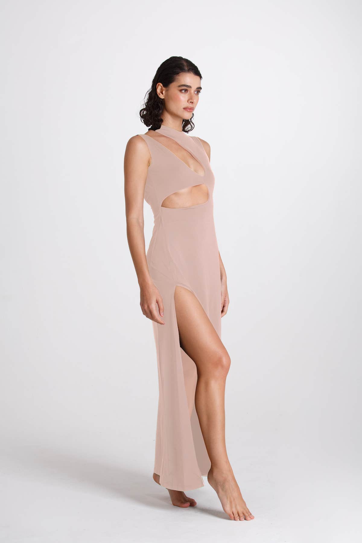 Vestito Lungo Cut Out Bond