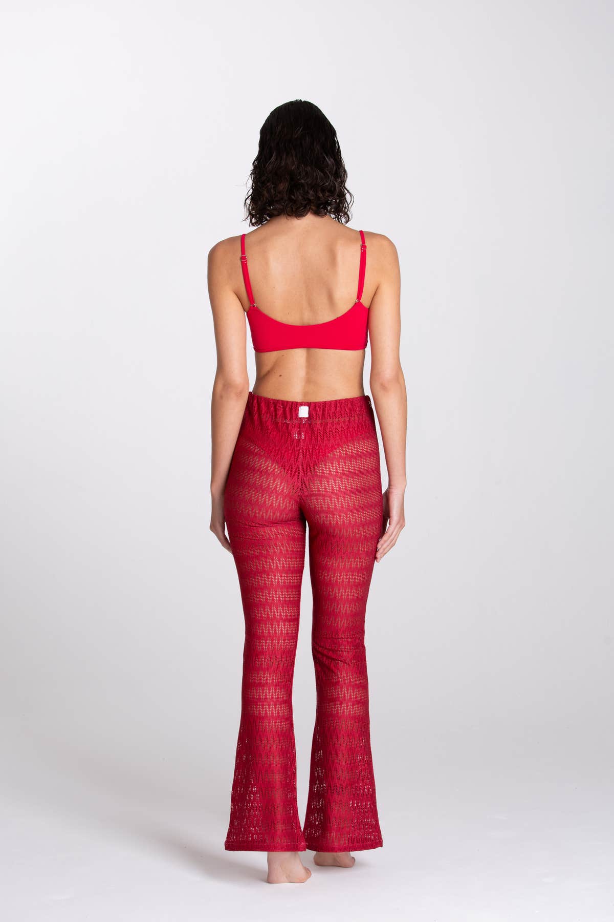 Pantalone Traforato Bordeaux