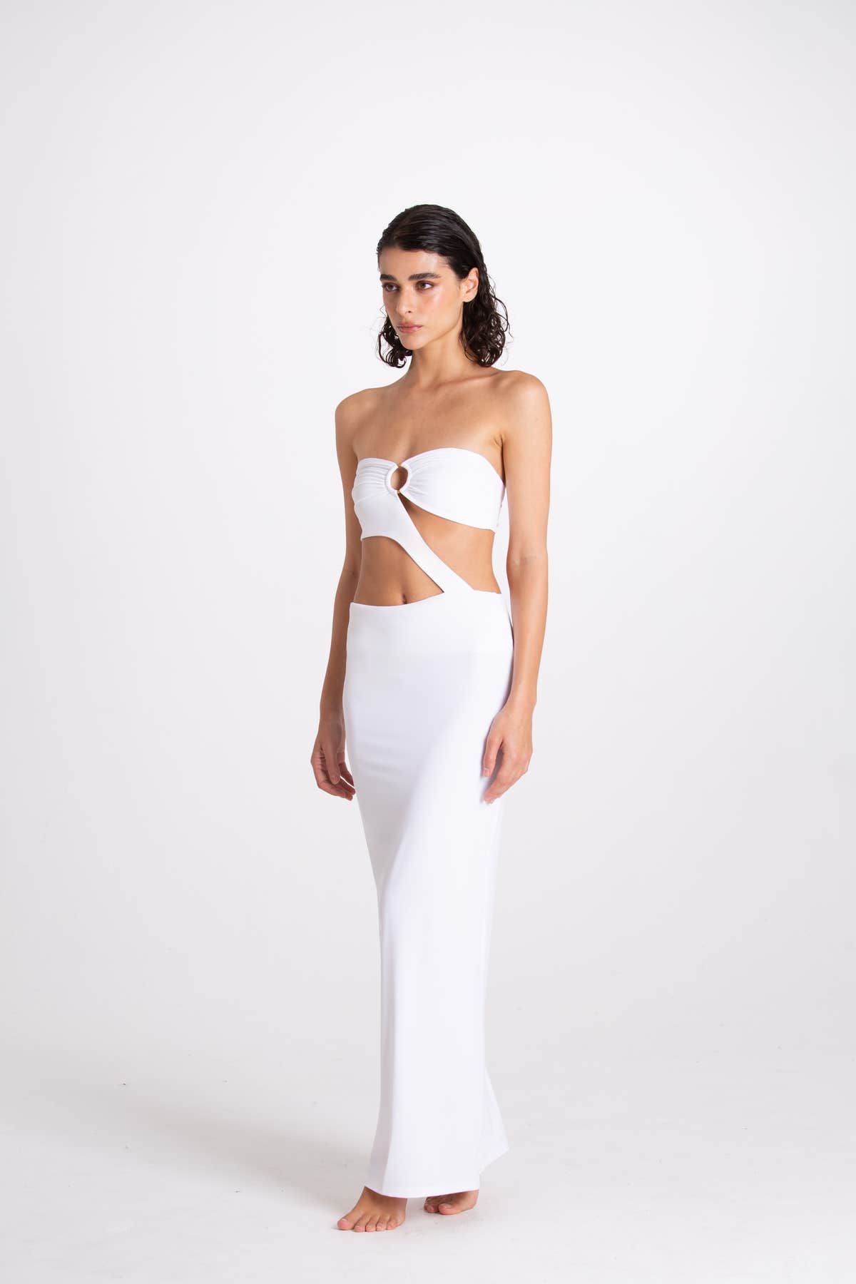 Vestito Lungo Aurora Bianco