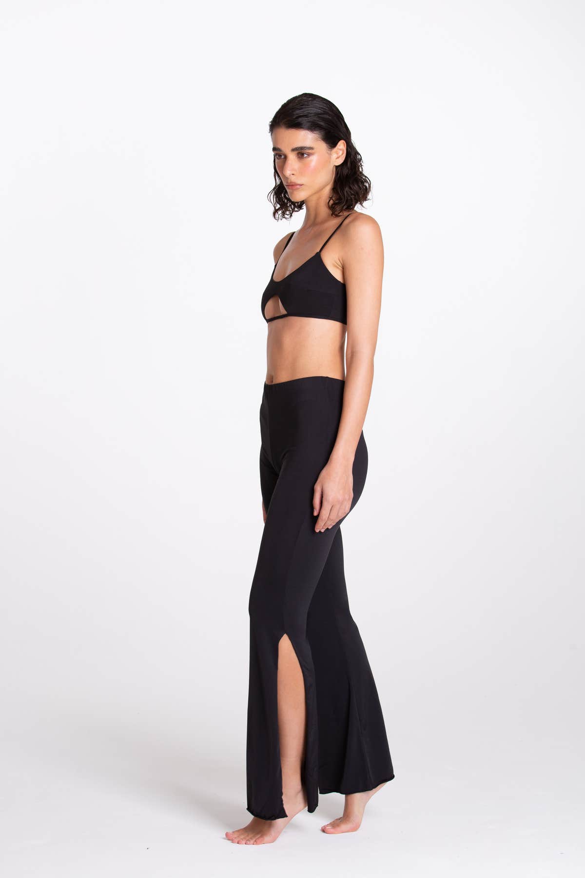 Pantalone Spaccato Nero