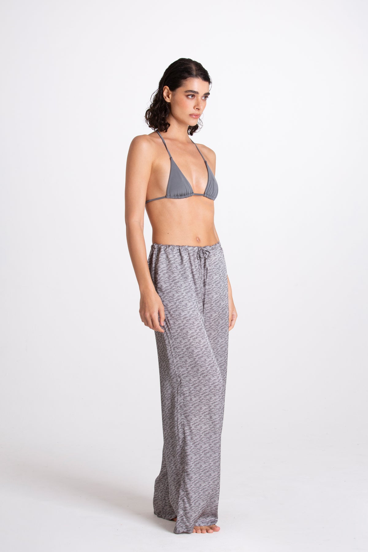 PANTALONE LINO BORDEAUX