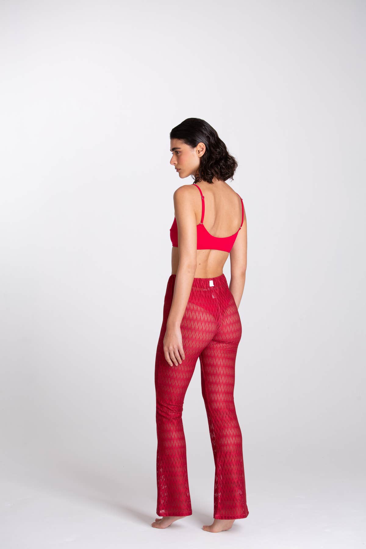 Pantalone Traforato Bordeaux