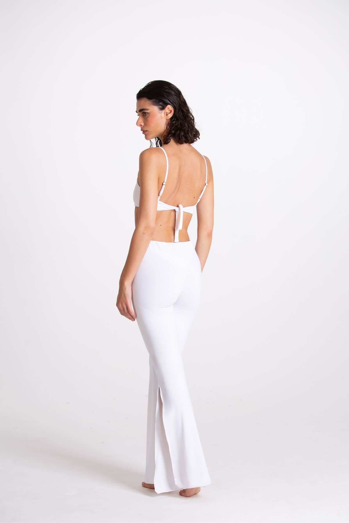 Pantalone Spaccato Bianco