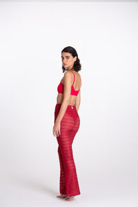 Pantalone Traforato Bordeaux