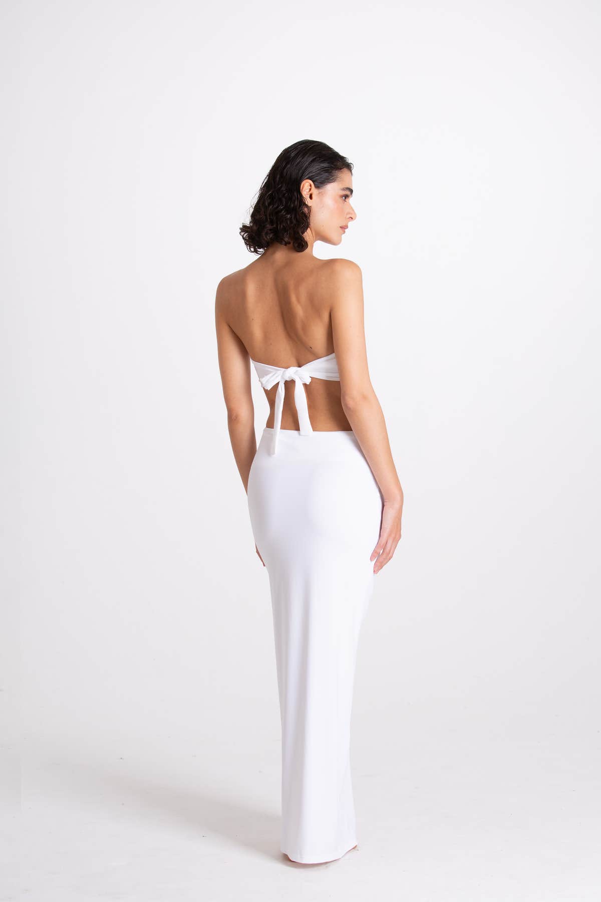Vestito Lungo Aurora Bianco