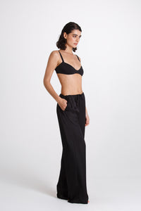 PANTALONE LINO BORDEAUX