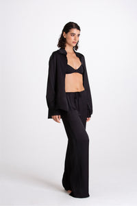 Roberta Viscose Black Shirt