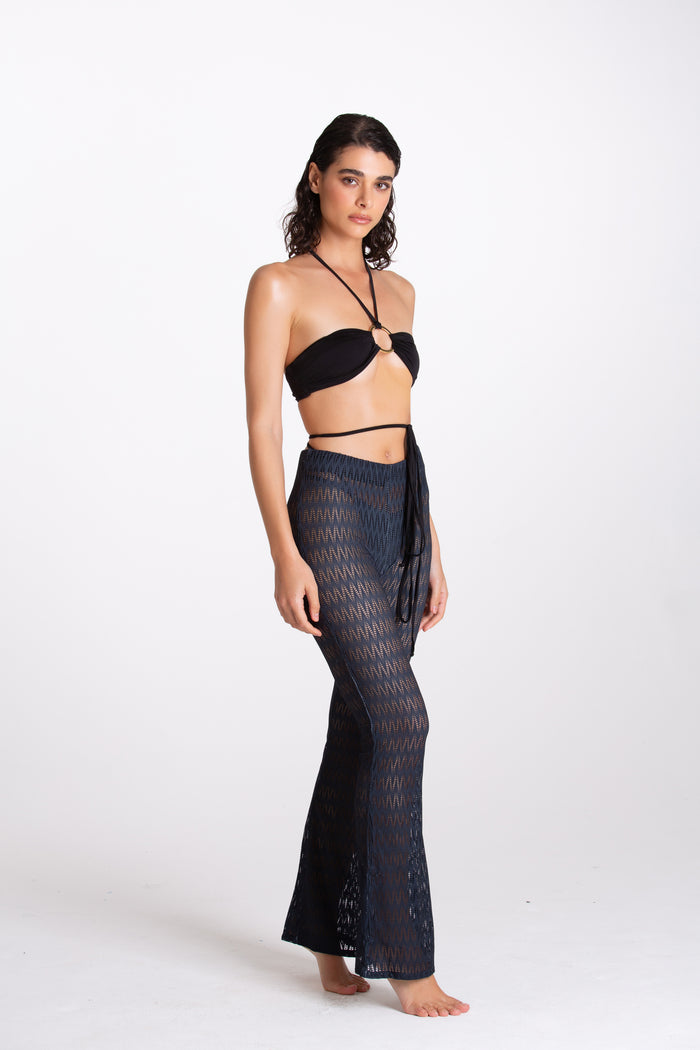 Pantalone Traforato Nero