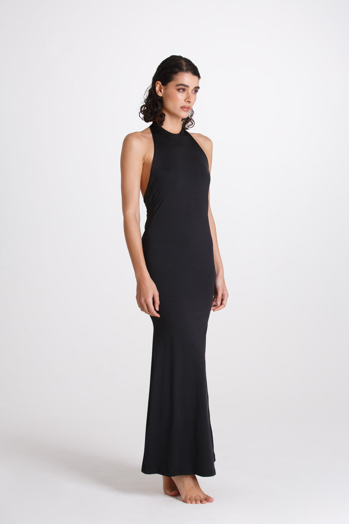 Vestito Lungo Elena Nero