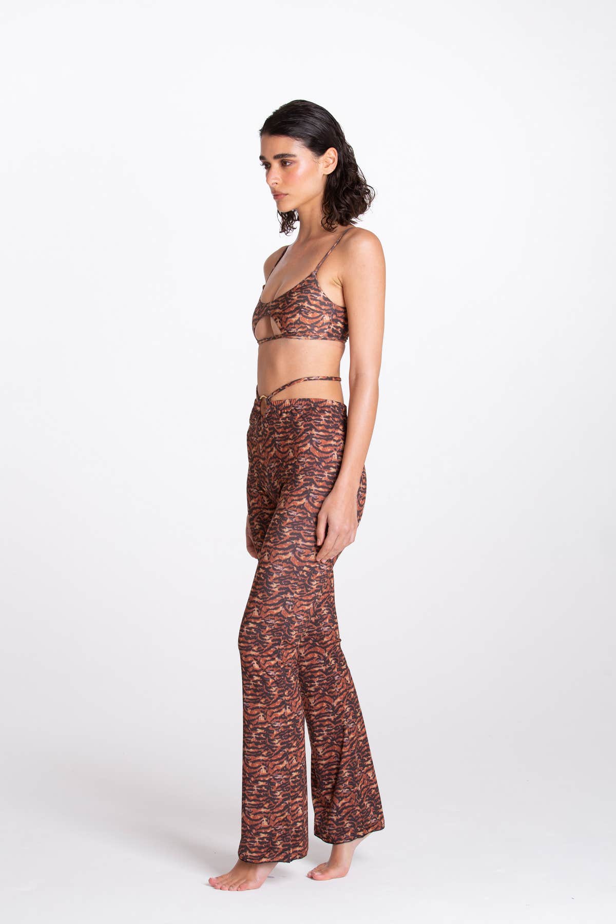 Brown Zebra Ring Pant
