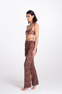 Brown Zebra Ring Pant