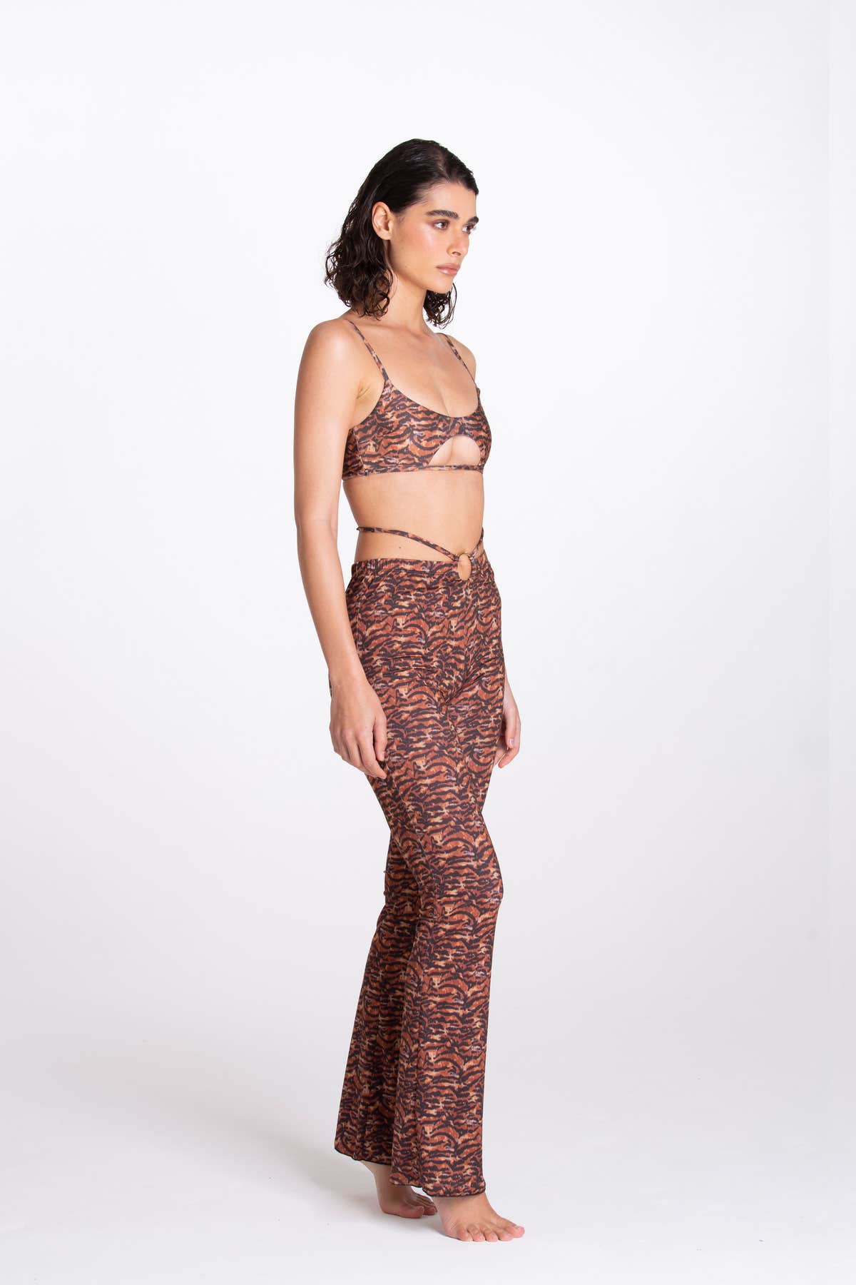 Brown Zebra Ring Pant
