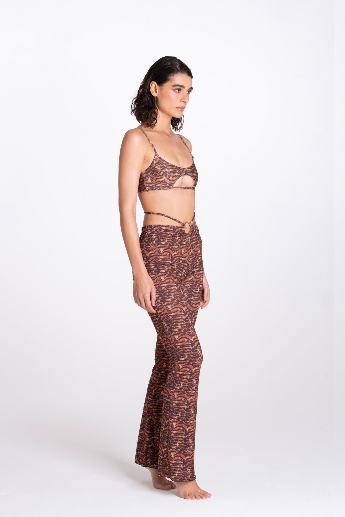 Brown Zebra Ring Pant