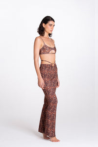 Brown Zebra Ring Pant