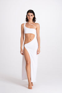 Vestito lungo Virginia Bianco