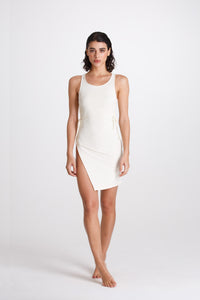 Adjustable Ivory Short Dress