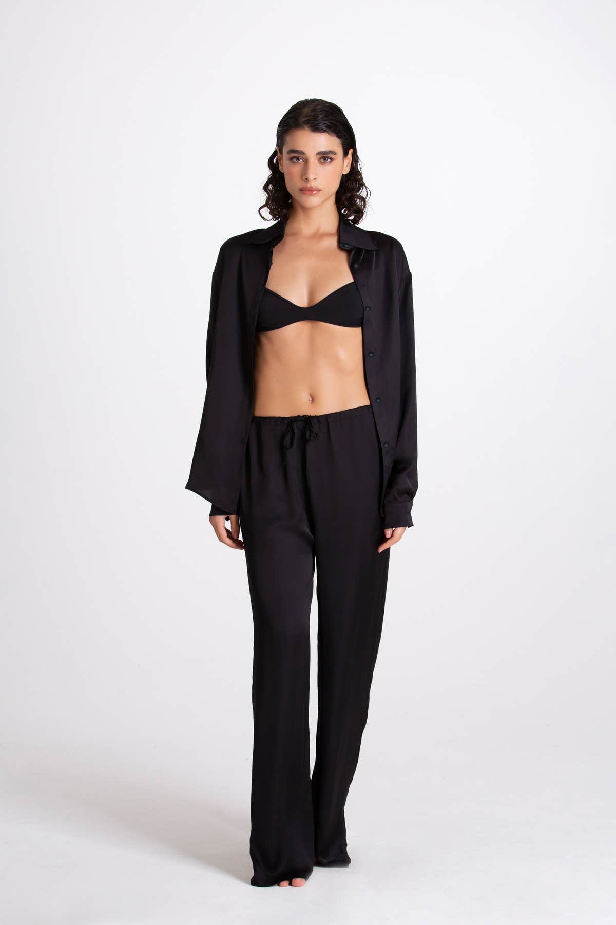 Camicia Seta Roberta Nero