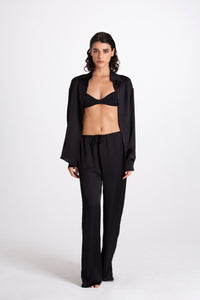 Roberta Viscose Black Shirt