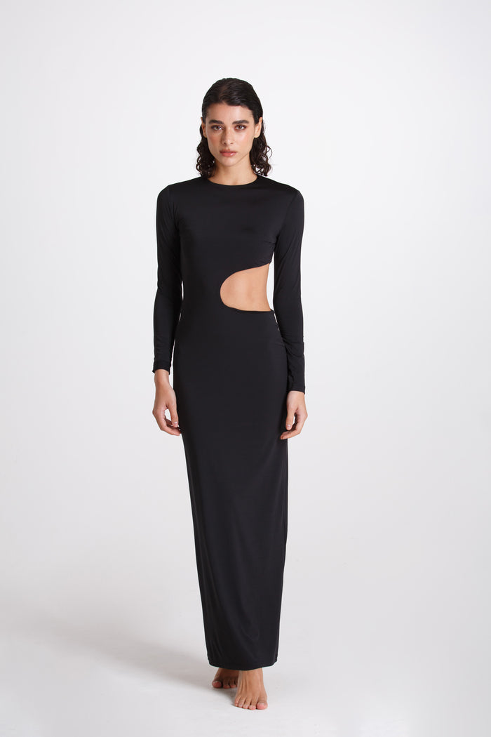 Vestito Lungo Sara Nero