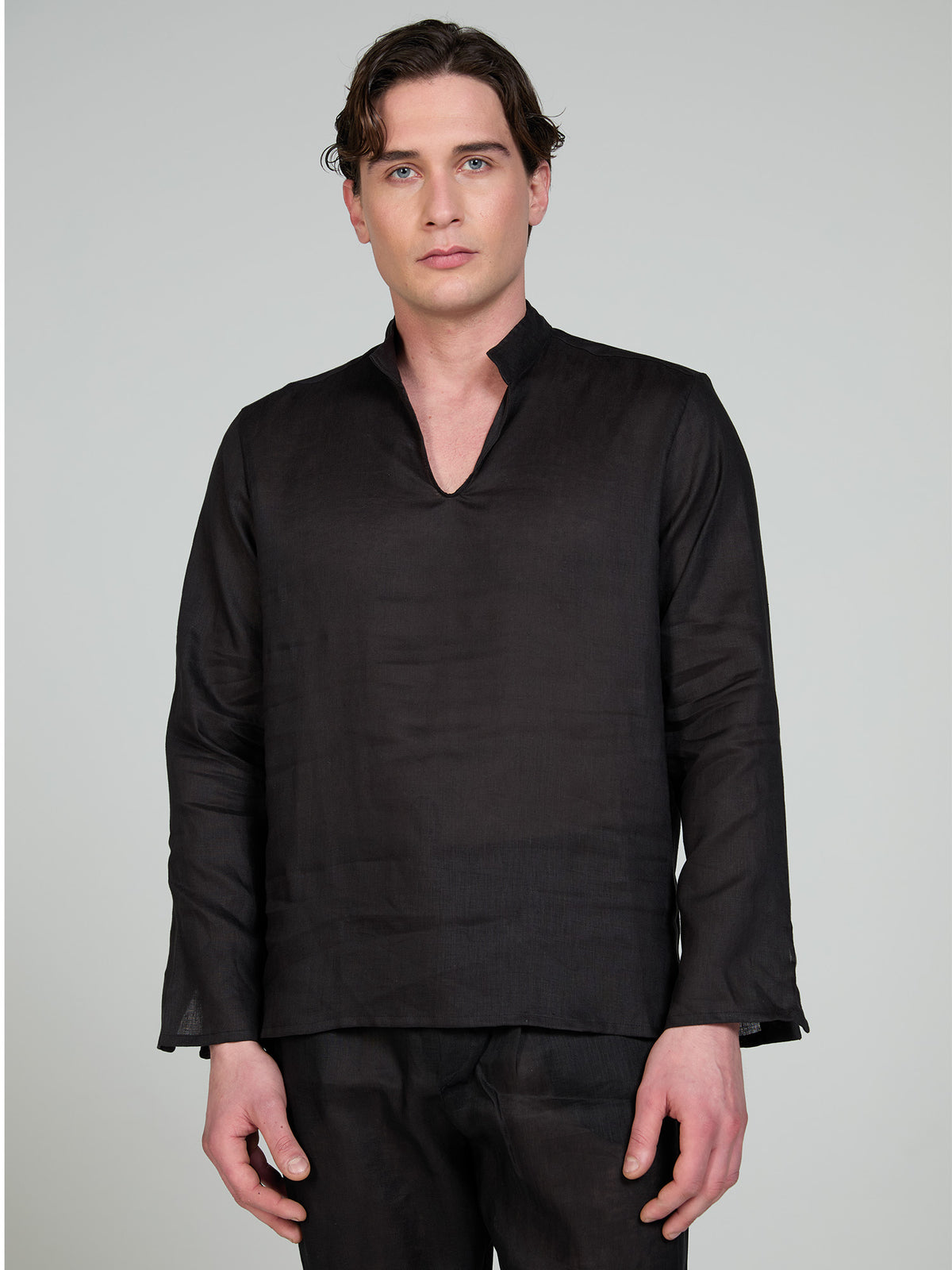 Camicia Lino Camicia Coreana Bordeaux Camicia Uomo Ralph Camicia