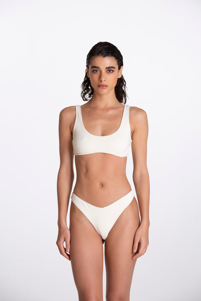 Allegra Ivory Bandeau Bikini