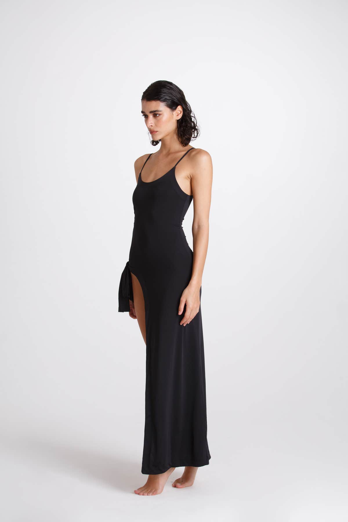 Vestito con Fiocco Nero