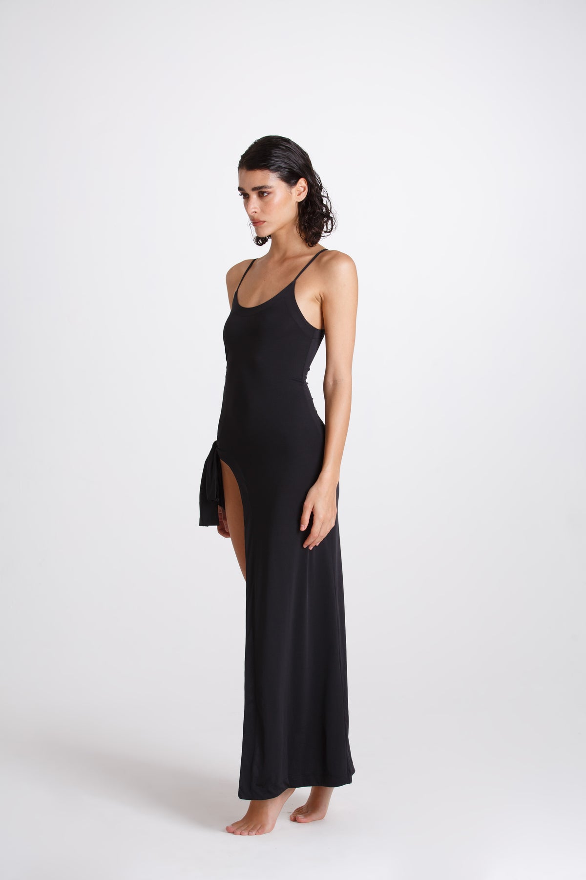 Vestito con Fiocco Nero