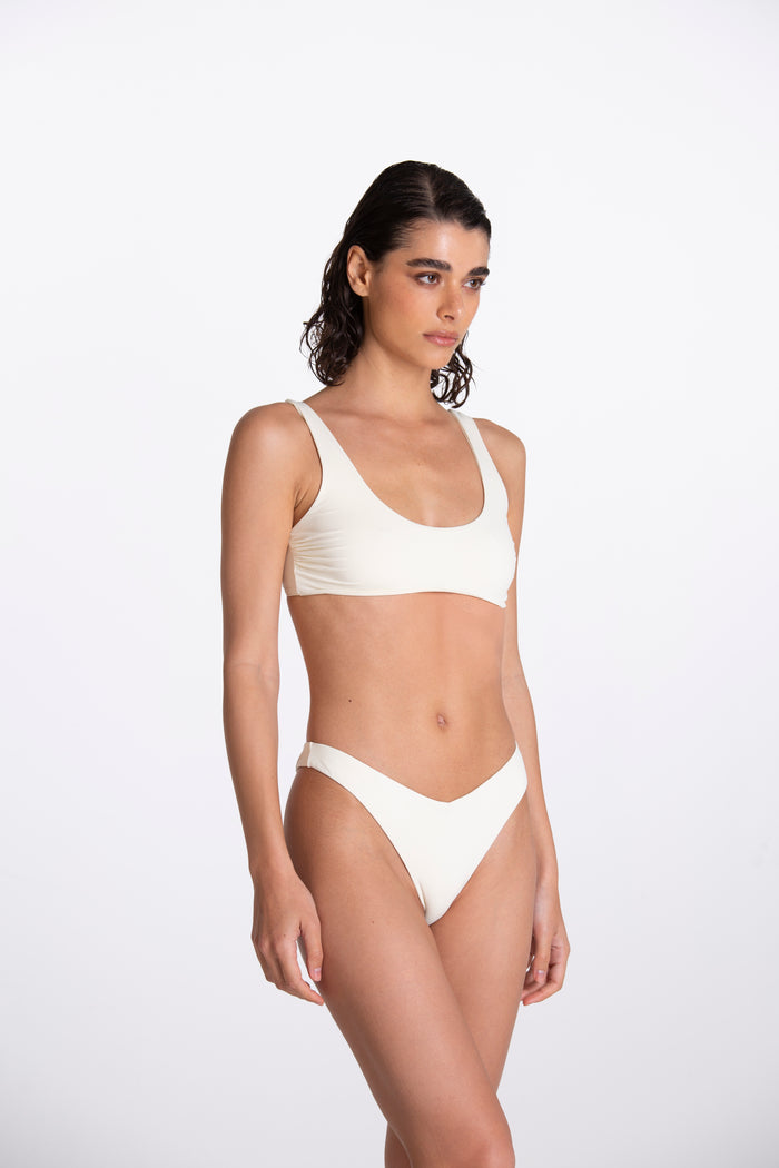 Allegra Ivory Bandeau Bikini