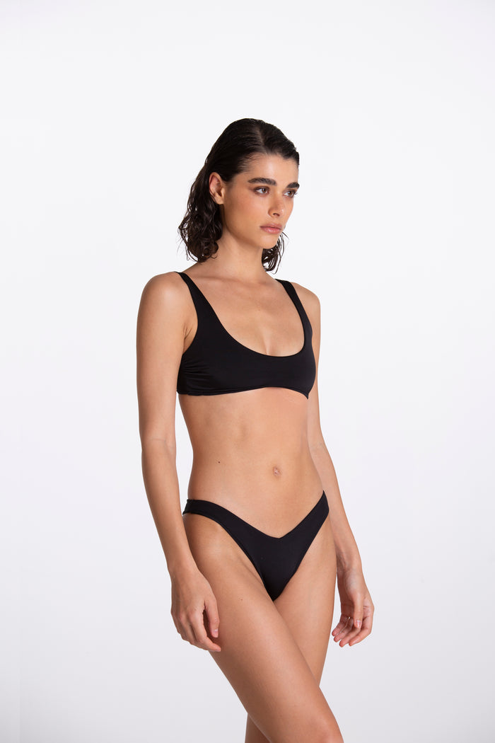 Allegra Black Bandeau Bikini