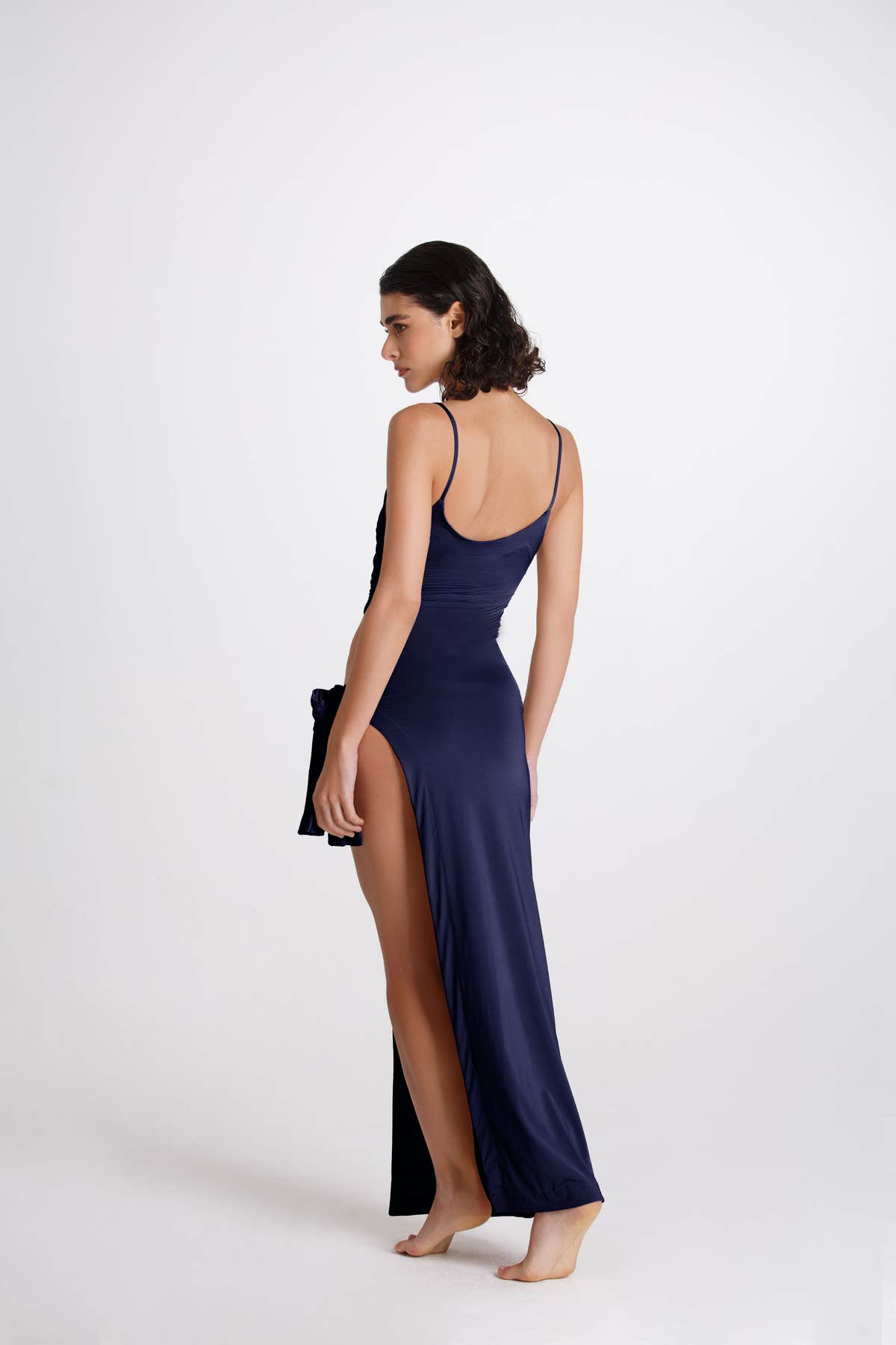 Vestito Lungo Fiocco Mare Blu