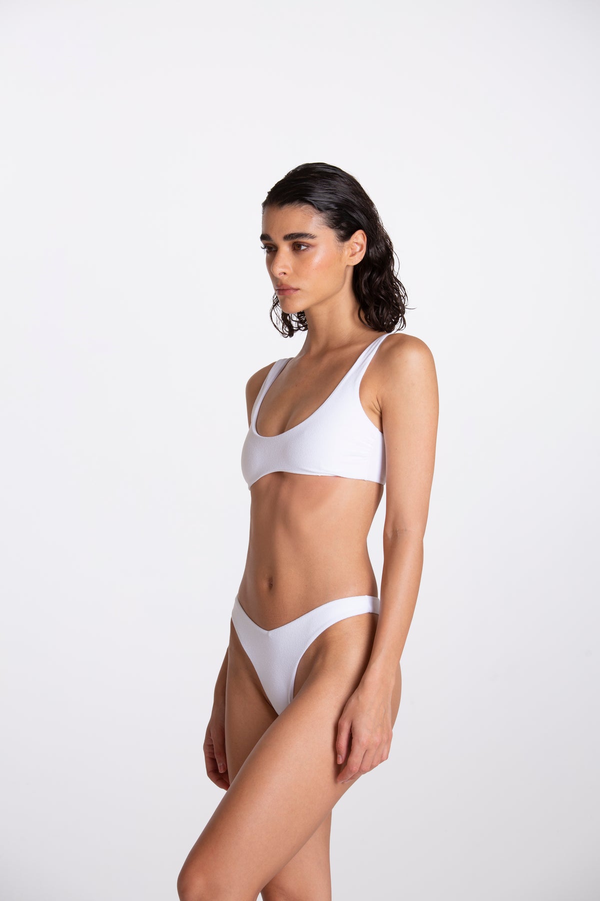 Bikini a fascia Allegra Bianco