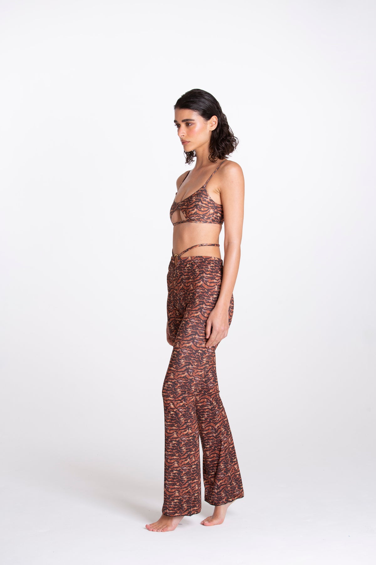 Pantalone Anello Zebrato Marrone