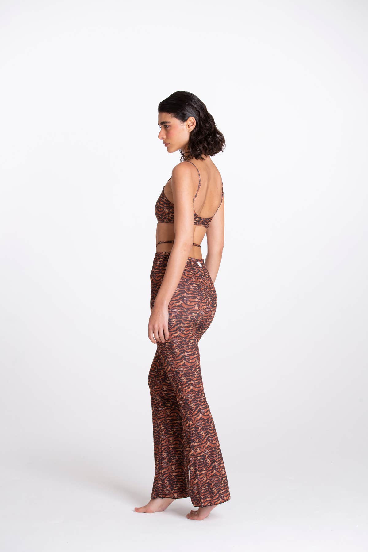Brown Zebra Ring Pant