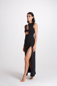 LONG CUT OUT DRESS