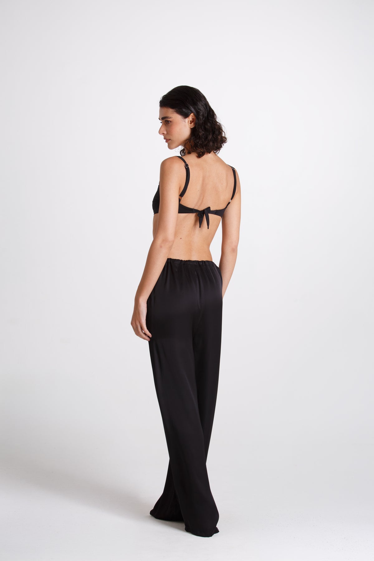 PANTALONE LINO BORDEAUX