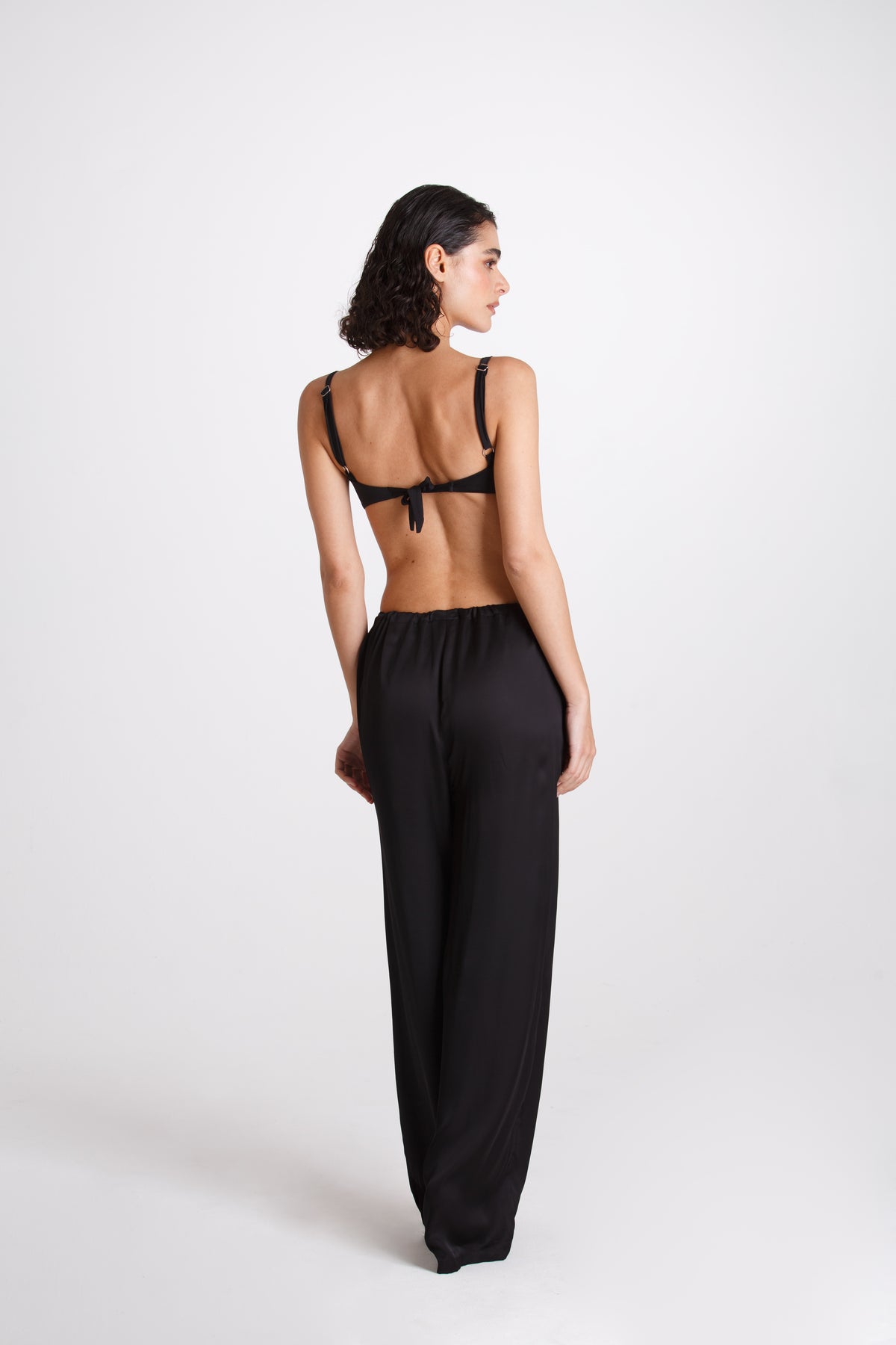 PANTALONE LINO BORDEAUX