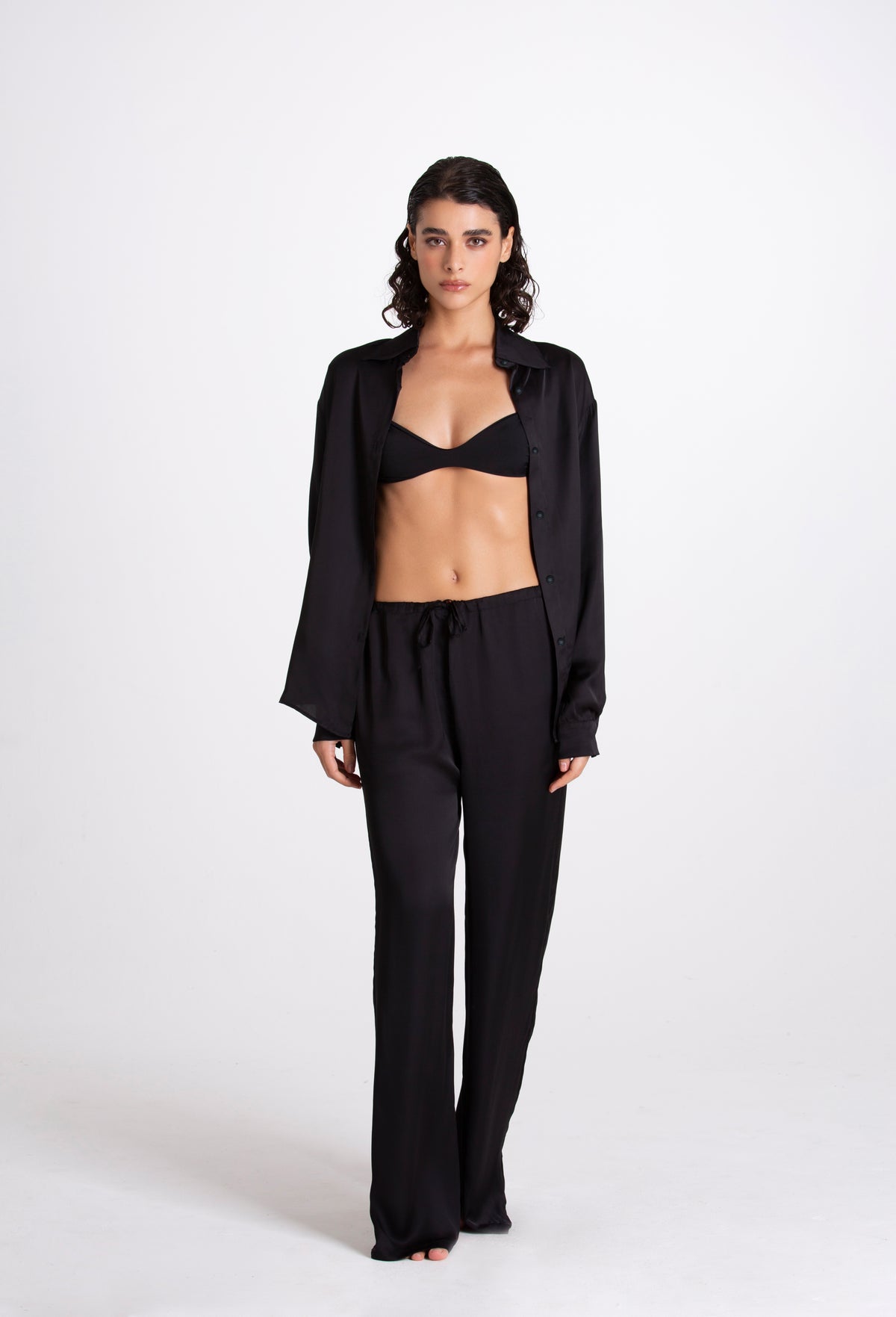 PANTALONE LINO BORDEAUX