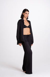 PANTALONE LINO BORDEAUX