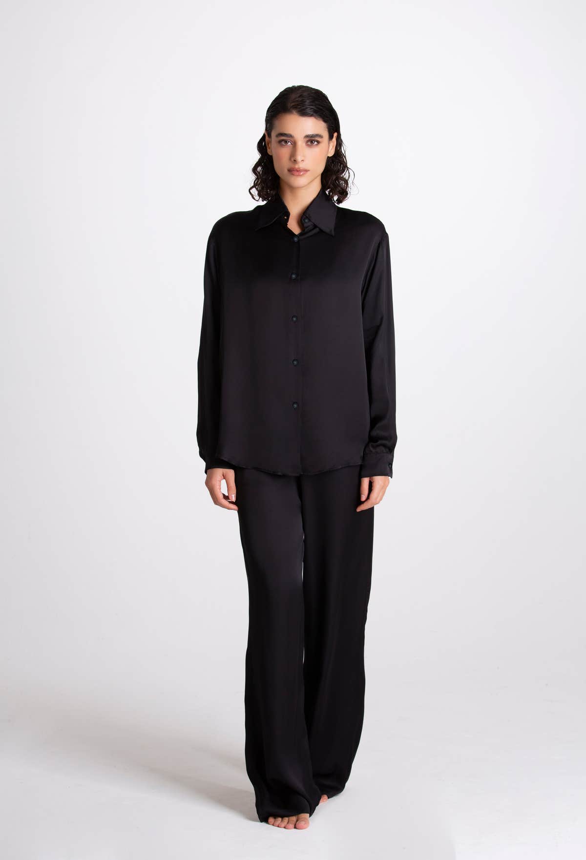 Camicia Seta Roberta Nero